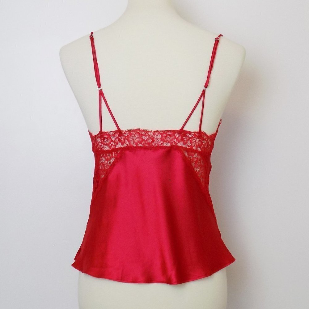 nwt victoria's secret satin and lace luxe cami top flowy silky - Picture 3 of 4